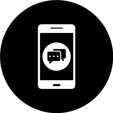 cep telefonu simgesi. düz dizayn