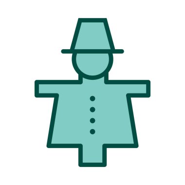  Korku Kargası Simgesi Moda Biçiminde İzole Arkaplan