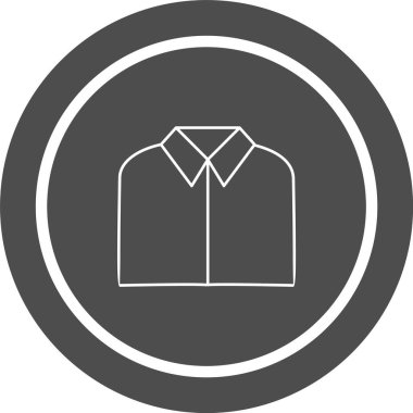 Okul Gömleği Simgesi Moda Tarzı İzole Arkaplan      