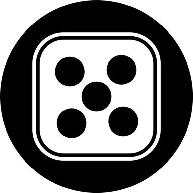 Zar Beş Simgesi Stili İzole Arkaplan