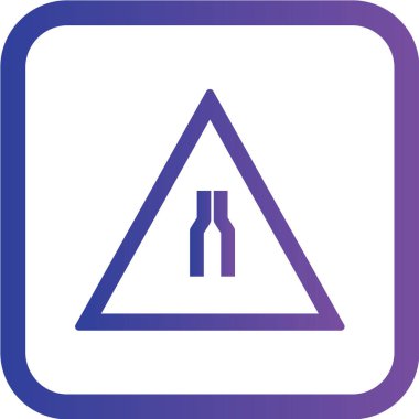 Yol simgesi, vektör illüstrasyonu