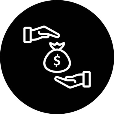 Dolar simgesi, vektör iilüstrasyonu