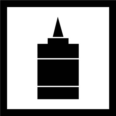 Modern b 'nin vektör illüstrasyonunda kızartma simgesi yok