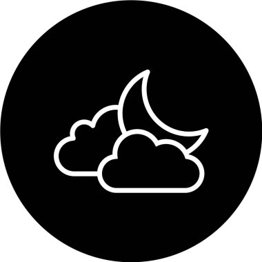 Bulut simgesi, vektör çizimi. düz tasarım biçimi