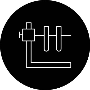 Modern b 'nin vektör illüstrasyonu güç simgesinden yoksun