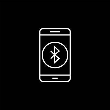  Mobil Bluetooth Uygulama Simgesi Moda Tarzı İzole Arkaplanda