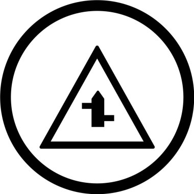 Yol simgesi, vektör illüstrasyonu