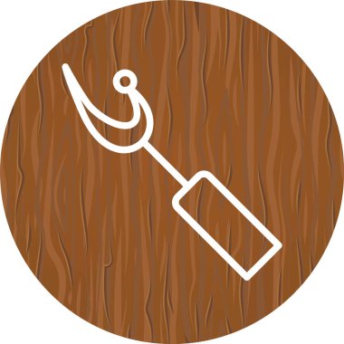 Yırtıcı Simgesi Moda Biçimi İzole Arkaplan