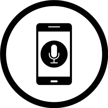 Modern telefon simgesinin vektör illüstrasyonu 