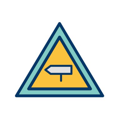 Yol simgesi, vektör illüstrasyonu