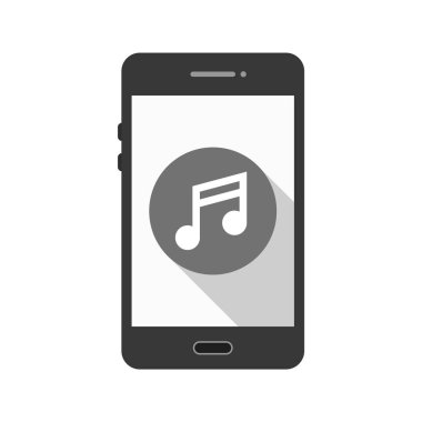 Mobil Müzik Uygulaması Simgesi Moda Biçimli İzole Arkaplan