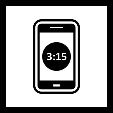 Zaman Görüntüleme Mobil Uygulama Simgesi Moda Biçimli İzole Arkaplan