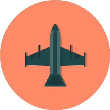 Uçak vektör simgesi. seyahat işareti.