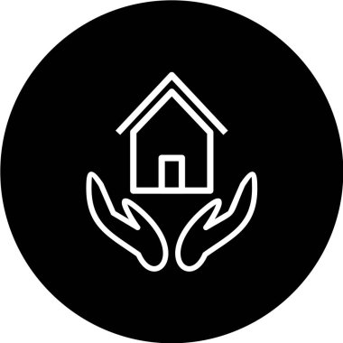 Modern yapı simgesinin vektör illüstrasyonu