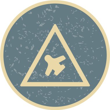 Yol simgesi, vektör illüstrasyonu