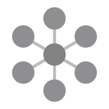 Moda biçimi izole edilmiş arkaplanda molekül simgesi      