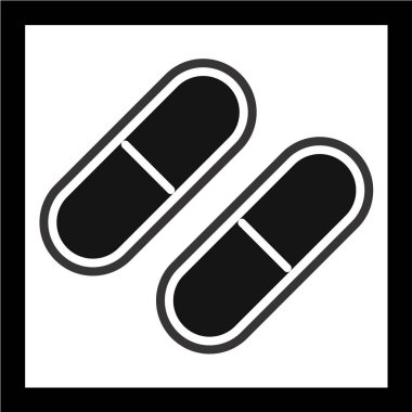 Tıbbi hap vektör simgesi