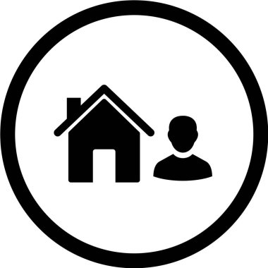 Ev simgesi vektör illüstrasyonu