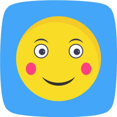 Moda Biçimli Emoji Simgesi İzole Arkaplan 