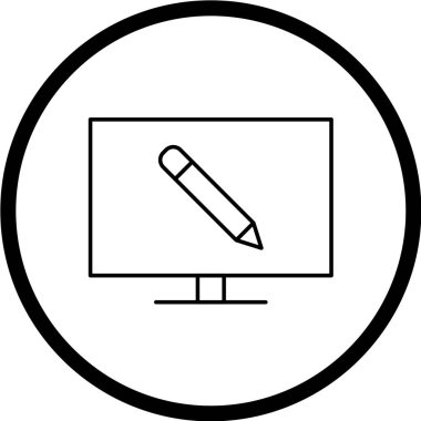 Modern eğitim ikonunun vektör illüstrasyonu