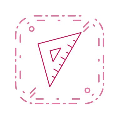 Neon çizgili pembe ve mavi geometrik desenlerin vektör çizimi