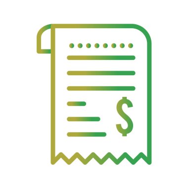 Dolar gagası vektör simgesi