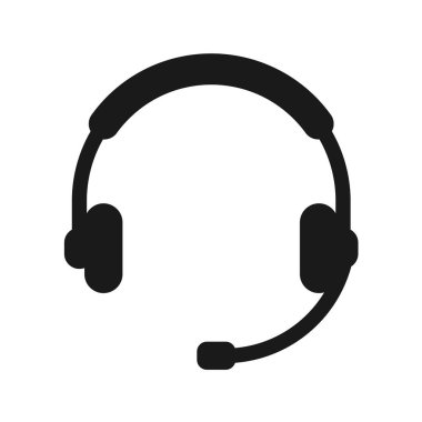 kulaklık simgesi vektör illüstrasyonu