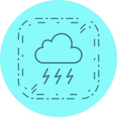 Hava durumu ikonu, vektör çizimi. düz tasarım biçimi