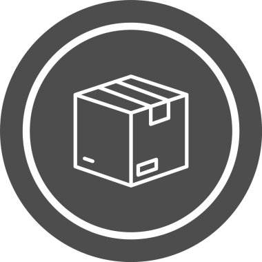 Paket Simgesi Moda Biçiminde İzole Arkaplan