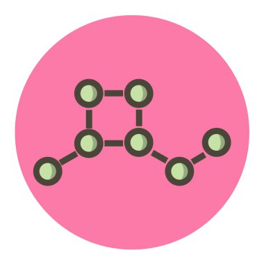 Molekül simgesi vektör illüstrasyonu