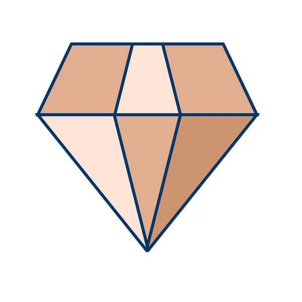 Vector Illustratie Van Diamant Icoon — Stockvector