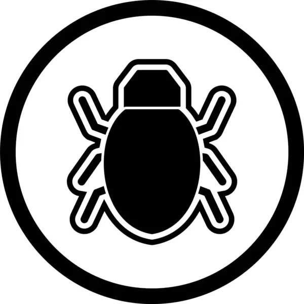 Bug Icon Trendy Style Isolierter Hintergrund — Stockvektor