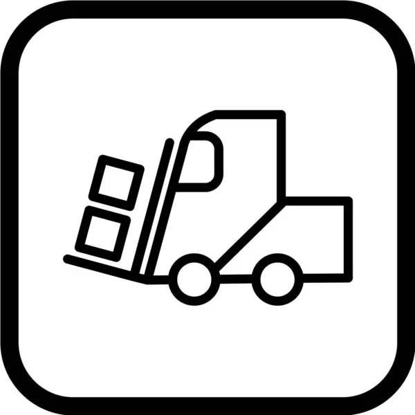 Truck Pictogram Vector Illustratie — Stockvector