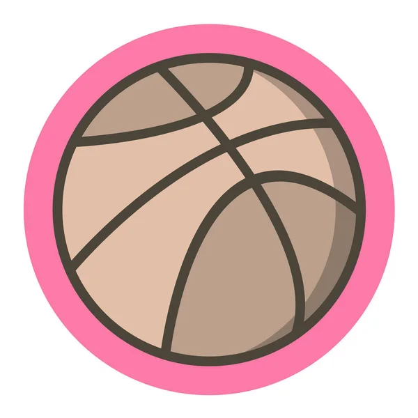 Ikona Basketbalového Vektoru — Stockový vektor
