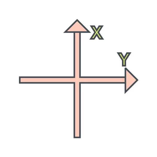 Pil Linje Ikon Vektor Illustration — Stock vektor