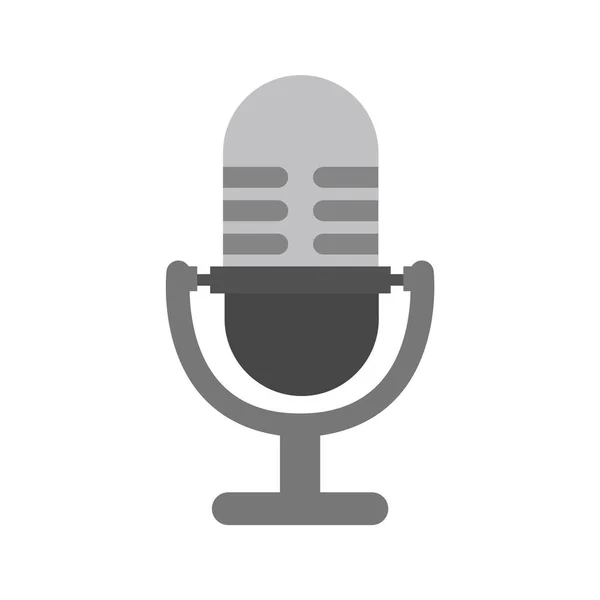 Иконка Микрофона Модном Стиле Изолированный Фон — стоковый вектор