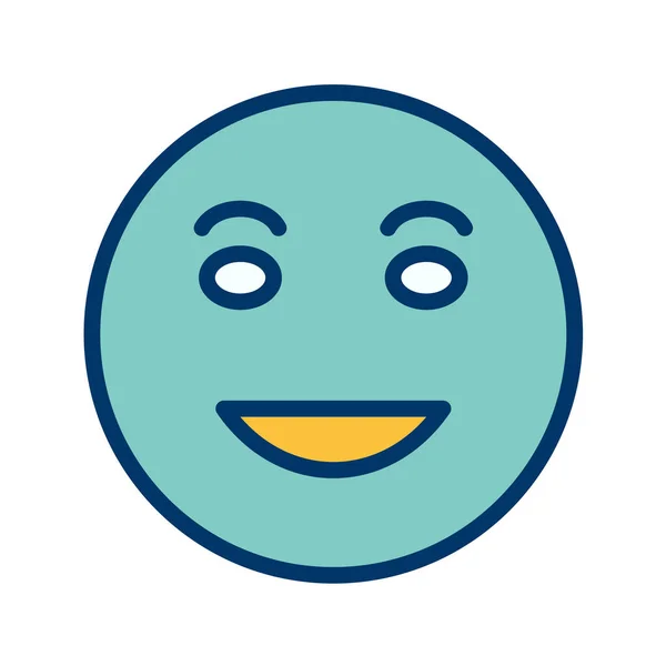 Icône Emoji Dans Style Mode Fond Isolé — Image vectorielle