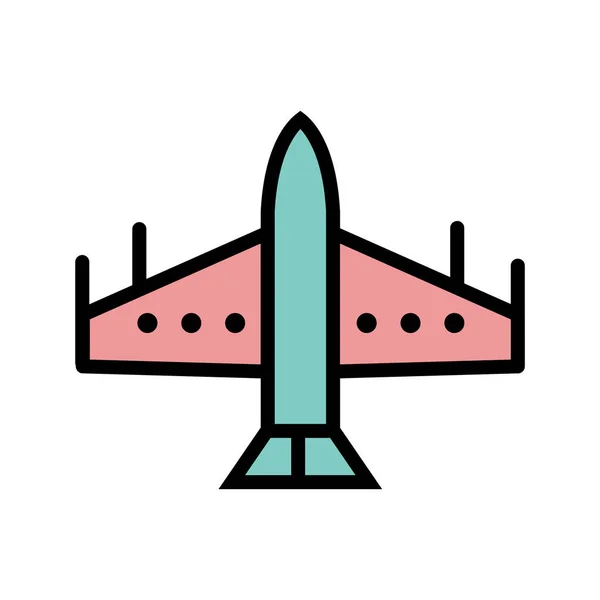 Icono Avión Vector Ilustración — Archivo Imágenes Vectoriales