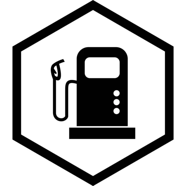 Benzinestation Icon Trendy Stijl Geïsoleerde Achtergrond — Stockvector