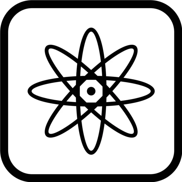 Illustration Des Atomsymbol Vektors — Stockvektor