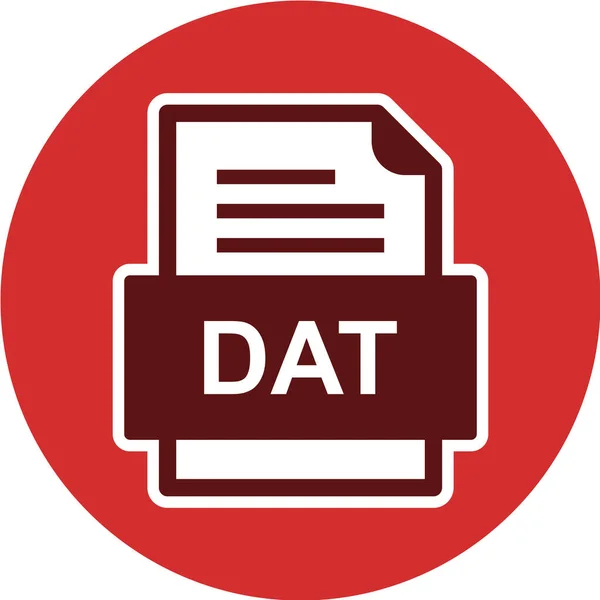 Dateiformat Icon Vektor Illustration — Stockvektor