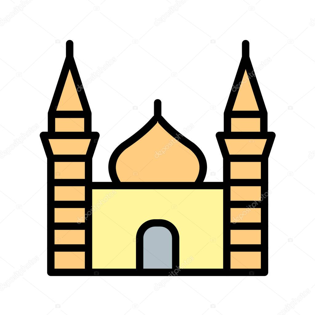 castle vector illustration, simple icon