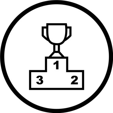 kupa simgesi vektör illüstrasyonu