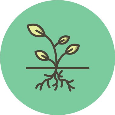 bitki ağ ikonu vektör illüstrasyonu 