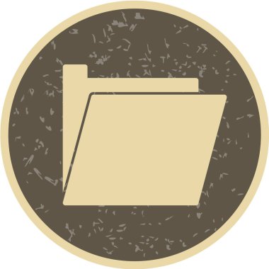 Bir dizin simgesinin vektör illüstrasyonu