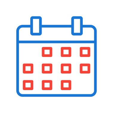 Moda biçimi izole edilmiş arkaplanda takvim simgesi