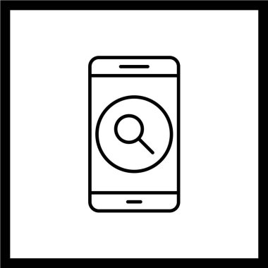 Akıllı telefon simgesi. düz tasarım biçimi