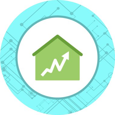 Grafik Evi Simgesi Moda Biçimli Ayrı Arka Gruplandırılmış