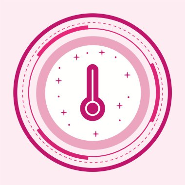 Bir Termometrenin Vektör İllüstrasyonu