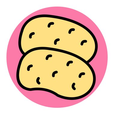 Gıda Web ikonu vektör illüstrasyonu 